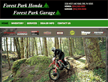 Tablet Screenshot of forestparkhonda.com